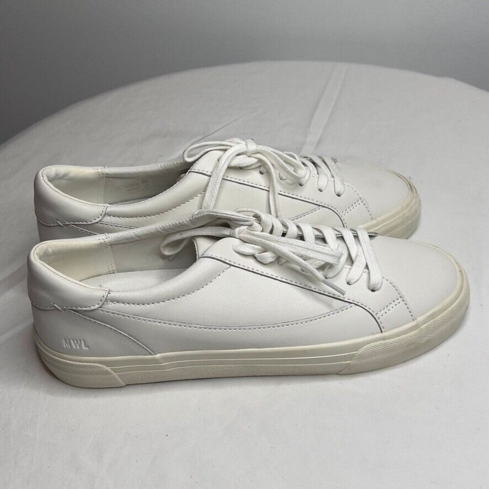 Madewell Womens $88 Sidewalk Low-Top Sneakers White Size 10 ND989 - Picture 7 of 13